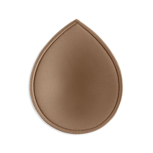 Serged Tear Drop Bra Cups - 1 Pair/Pack - Mocha