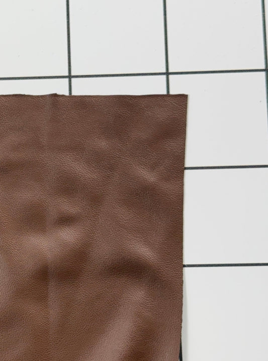 Chocolate Brown Faux Leather Fabric
