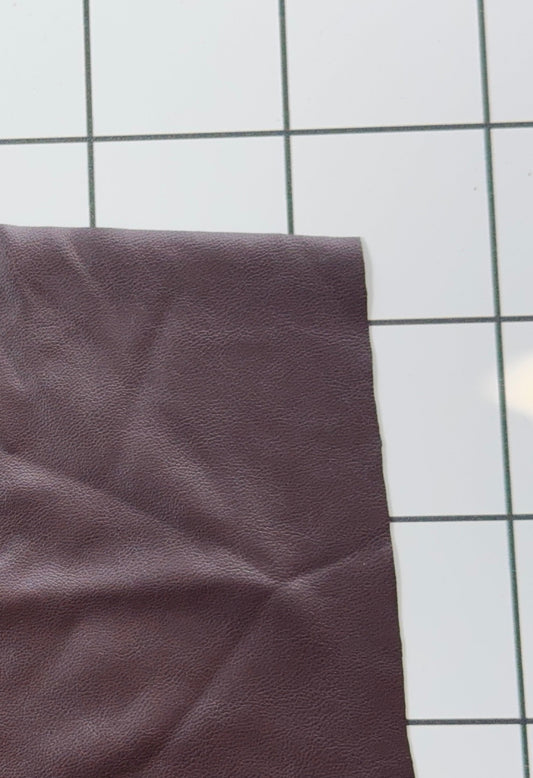Plum Faux Leather Fabric