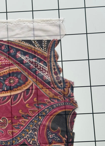 Paisley Print Stretch Mesh Fabric