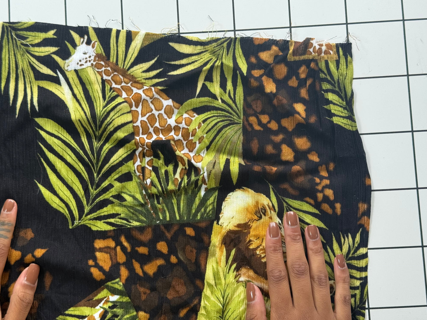 Safari Jungle Animal Print Fabric