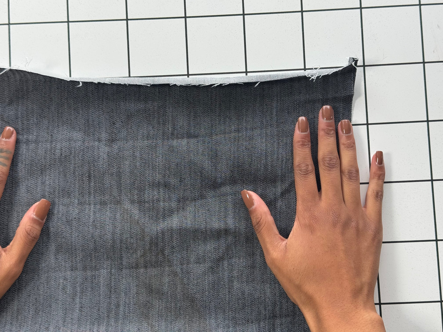 Gray Lightweight Stretch Denim Fabric