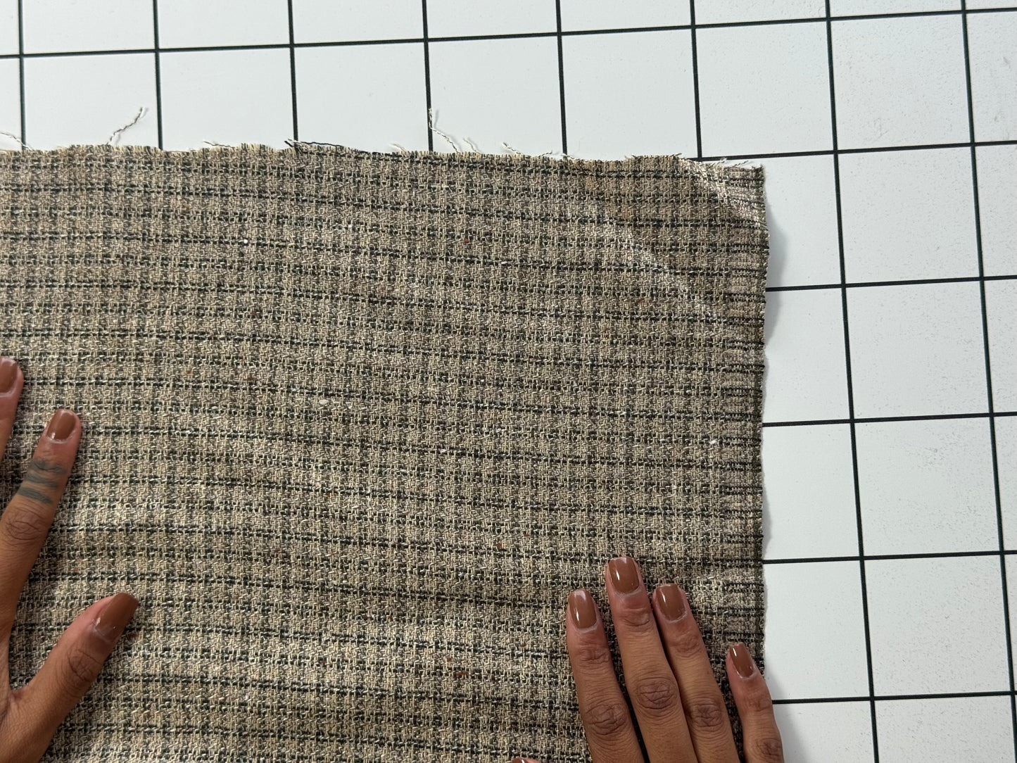 Mini Check Lightweight Suiting Fabric