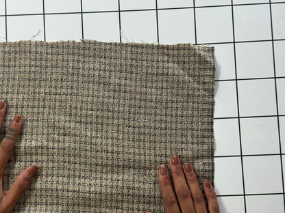 Mini Check Lightweight Suiting Fabric