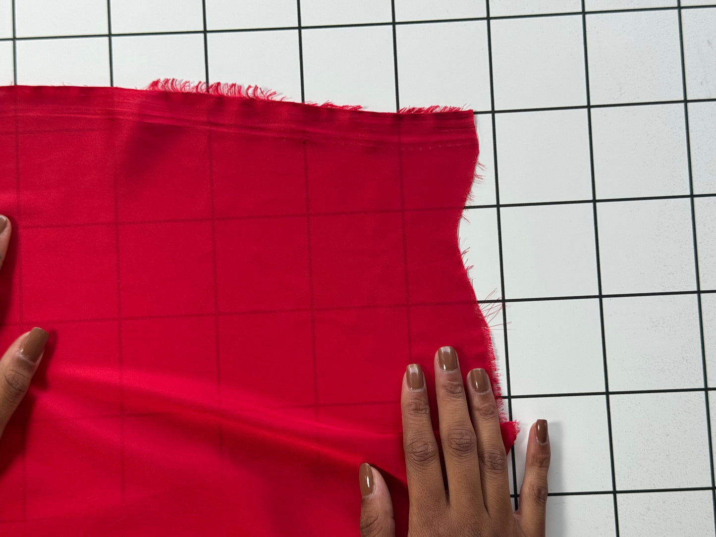 Red Satin Fabric