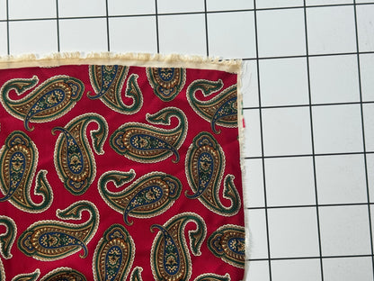 Red Paisley Cotton Fabric