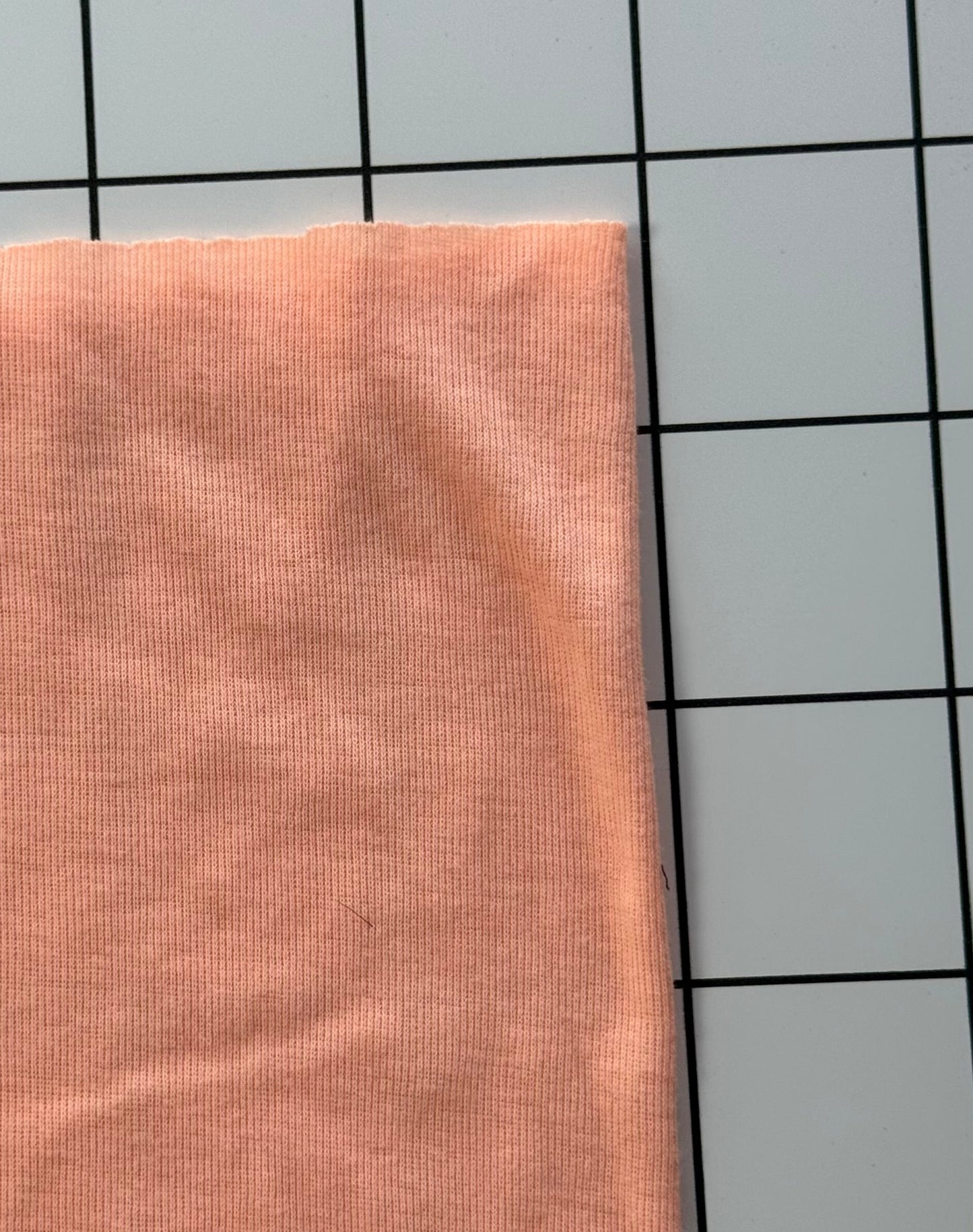 Peach Cotton Jersey Knit Fabric | Tube Knit