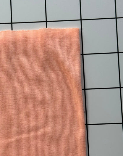 Peach Cotton Jersey Knit Fabric | Tube Knit