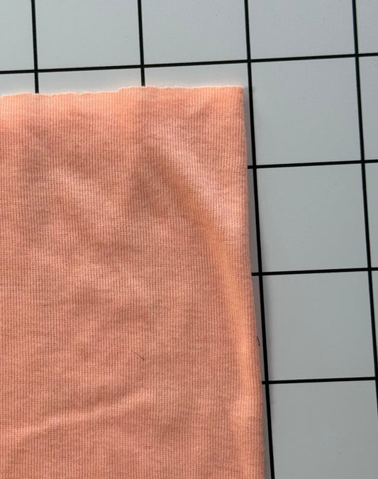 Peach Cotton Jersey Knit Fabric | Tube Knit