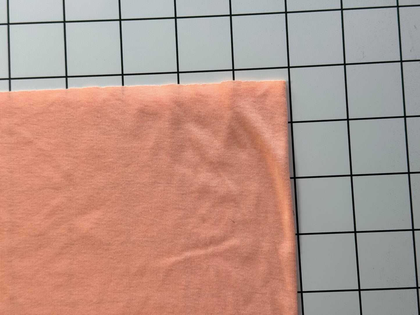 Peach Cotton Jersey Knit Fabric | Tube Knit