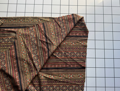 Baroque 70s Cotton Blend Fabric DEADSTOCK