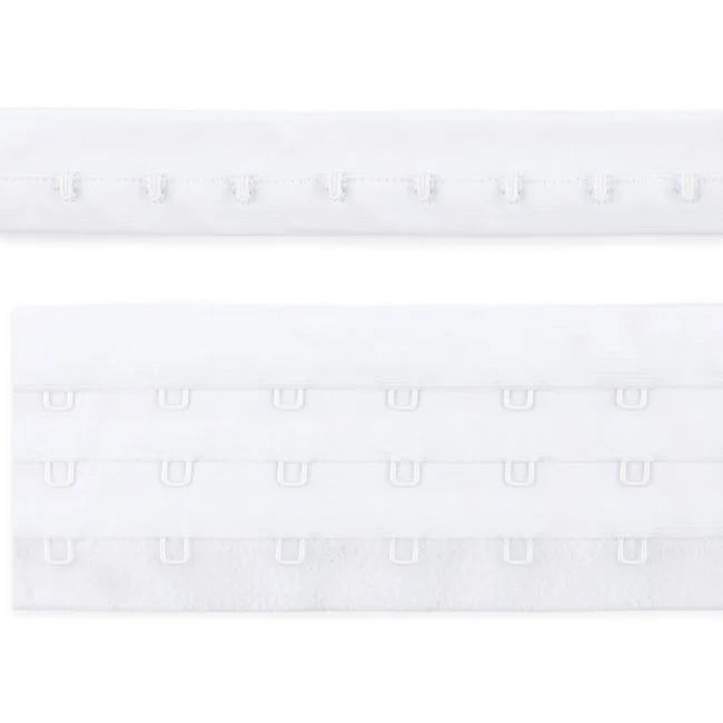 Hook & Eye Tape - 1 Row Of Hooks & 3 Row Of Eyes