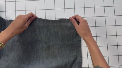 Gray Lightweight Stretch Denim Fabric