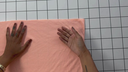 Peach Cotton Jersey Knit Fabric | Tube Knit